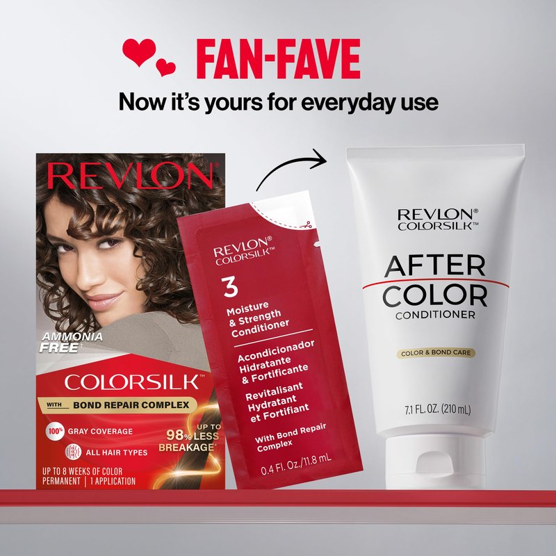 Revlon ColorSilk with Bond Repair Complex, Brown Permanent Hair Color, 100% Gray Coverage, Ammonia Free Hair Dye, Vegan Keratin, 27 Deep Rich Brown (Pack of 3)