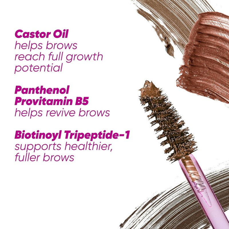 Kosas Air Brow Tinted Eyebrow Gel - Volumizing Gel with Flexible Hold | Soft Brown Shade