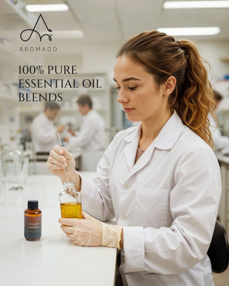 Aromadd Aromadd Santal Diffuser Oil Inspired by Luxury Hotel Scent, Essential Oils for Waterless Diffuser, Warm Sandalwood & Amber Aroma, Long-Lasting & Natural Home Fragrance - 3.38 fl oz (100 mL)
