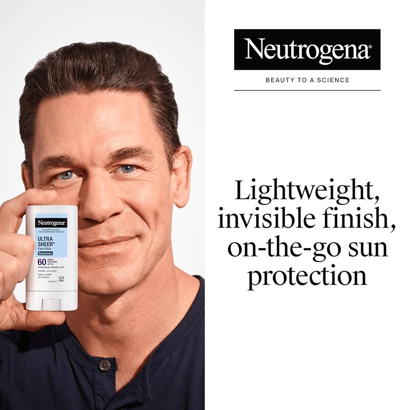 Neutrogena Ultra Sheer Stick Sunscreen SPF 60 - Invisible Finish, Broad Spectrum Protection | Travel Size .47 oz