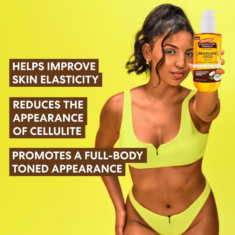 Palmer's Coconut Oil Formula Firming Body Oil - Skin Tightening & 48Hr Moisture, 6.5 Fl Oz