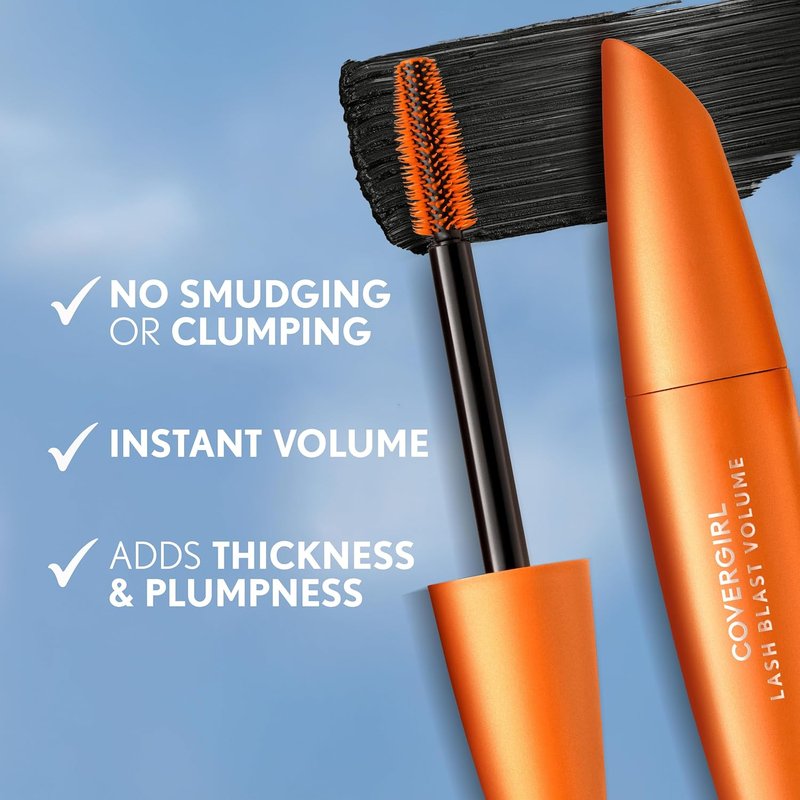 COVERGIRL Lash Blast Volume Mascara - Long-Wearing, Smudge-Proof, Cruelty-Free | Black Brown (Pack of 2)