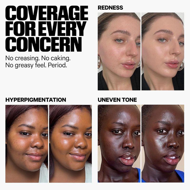 Milk Makeup Hydro Grip Skin Tint - Hydrating Gel with Hyaluronic Acid for 12HR Buildable Coverage | Natural Dewy Finish