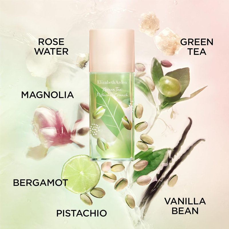 Elizabeth Arden Green Tea Pistachio Crunch Eau De Toilette - Women's Perfume with Pistachio, Green Tea & Vanilla Bean Notes