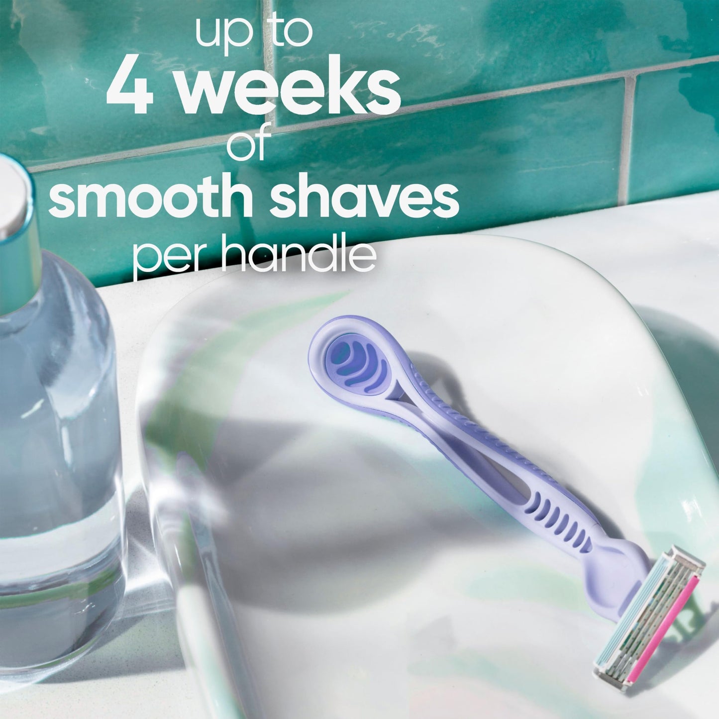 Venus Simply 3 Reveal Disposable Razors, 4 Count