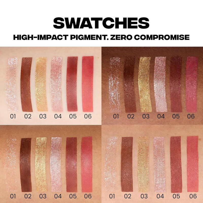Liquid Eyeshadow - STAY-N Longwear Eye Makeup | Buildable Highly Pigmented Cream in Matte & Shimmer Finishes, Candy Dipp’d