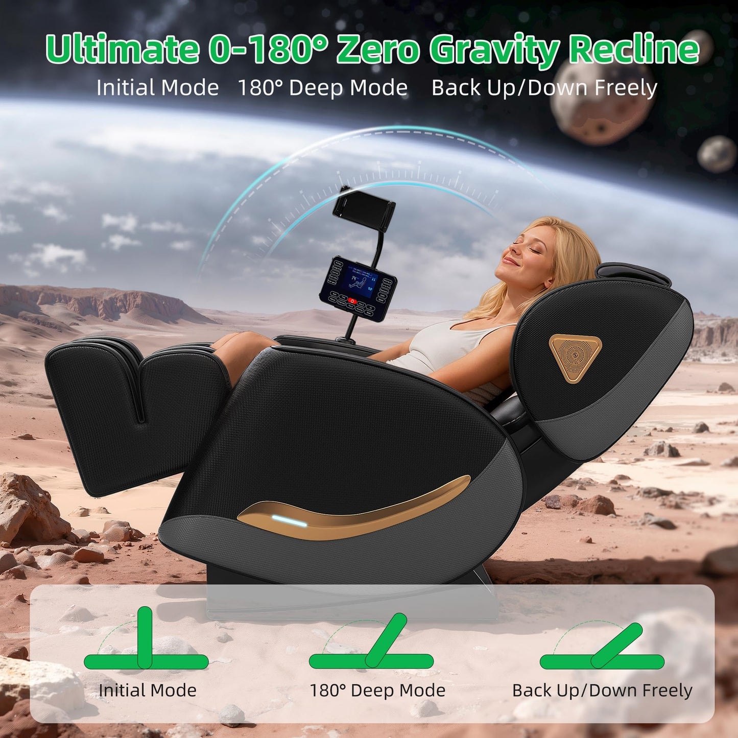 VUYSUYVY Upgraded Massage Chair Full Body, Zero Gravity Massage Chair Recliner- 10 Fix Points, 2026 Shiatsu Massage Chairs with Heat, Airbags, Foot Massage, 6 Auto Modes, Bluetooth Speaker