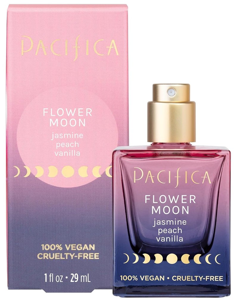 Flower Moon Spray Perfume - Jasmine, Peach & Vanilla Scent - Clean, Vegan | 1 fl oz