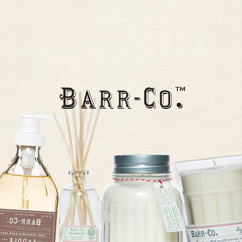 Barr-Co. Fir & Grapefruit Fine Hand Made Bath Salts, Woody & Citrus Bathing Salt, Relaxing Bath Products for Women & Men, 32 oz