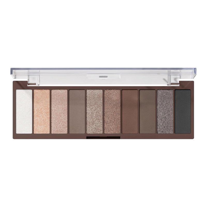e.l.f. Perfect 10 Eyeshadow Palette - Ten Ultra-Pigmented Nude Shades | Blendable Vegan Formula