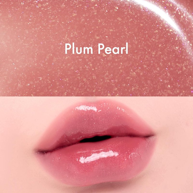 Amuse SEOUL Jel-Fit Tinted Lip Gloss (PLUM PEARL) - Ultra Shine Plumping Lip Stain, Hydrating Volumizing Lip Tint, Non-Sticky, Long Lasting Glossy Finish, Vegan, K-Beauty Makeup | High Shine, Buildable Color