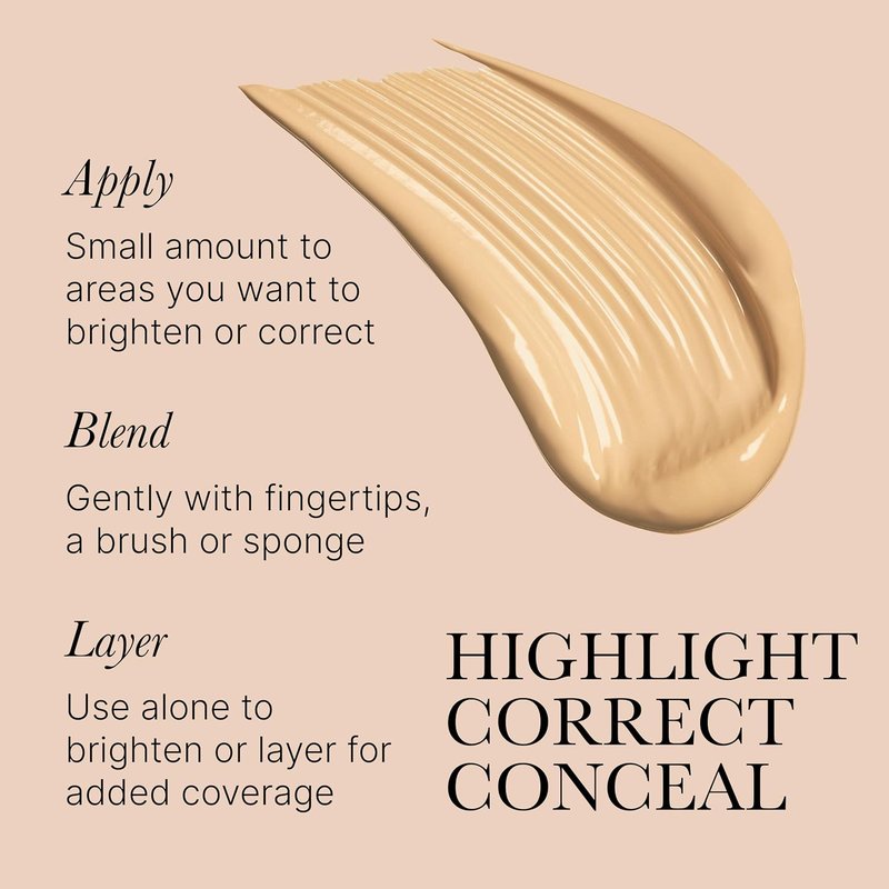 Rodial Latte Lowlighter - Hydrating Liquid Under Eye Brightener with Hyaluronic Acid & Vitamin E | 0.1 fl oz