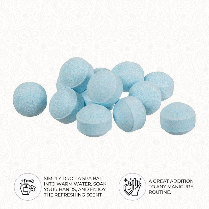 Ginger Lily Farms Botanicals Manicure Spa Balls Ocean, Manicure Soak Balls Replenishes Moisture, Softens and Conditions Skin, 8 Ounces, 80-Count