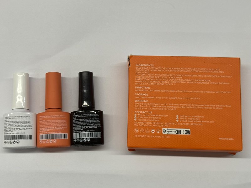modelones Gel Base Top Coat Set with Matte Top Coat, 3 Pcs Hema Free Clear Glossy Velvet Base No Wipe Mattefor Summer Nail Polish Soak Off Lamp Art Home Salon Manicure