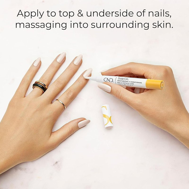 CND SolarOil Cuticle Oil Pen - Keratin Nail Treatment for Healthy Nails | Travel-Sized
