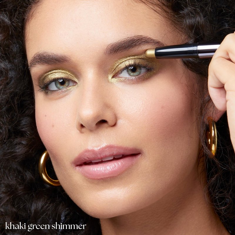 Julep Eyeshadow 101 Cream-to-Powder Waterproof Eyeshadow Stick – Khaki Green Shimmer – Long-Lasting, Buildable, Crease-Proof, Cruelty Free, Shimmer Finish with Built-In Smudger