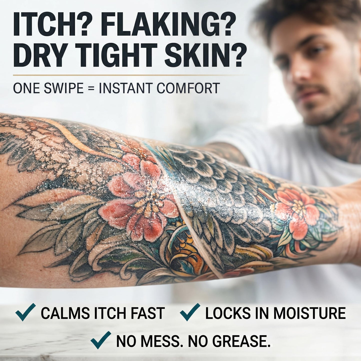 Tattoo Balm Stick Aftercare for Fresh & Old Tattoos, Healing Butter