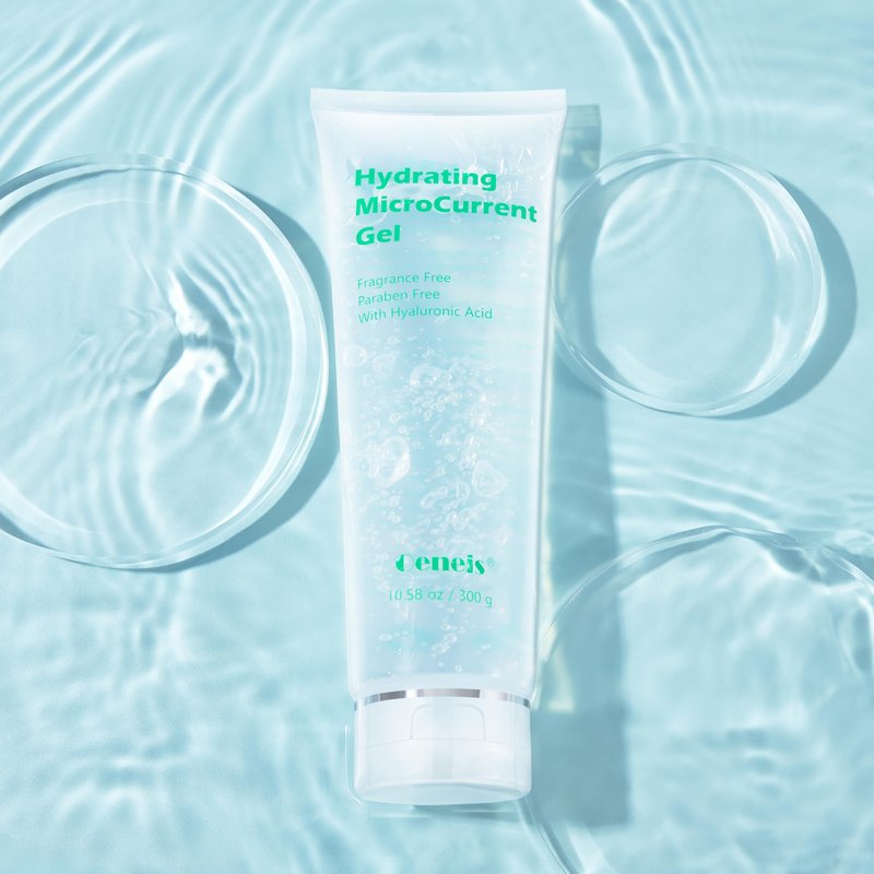Oeneis Hydrating Microcurrent Conductive Gel, Fragrance-Free, Paraben-Free, Gel Primer with Hyaluronic Acid, Non-irritating, Moisturizing Gel for RF, 300g Tube, Clear