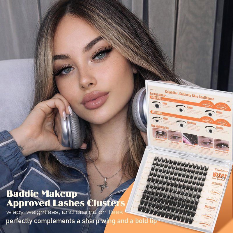 Lash Clusters Wispy Eyelash Clusters Bunny Spiky Cluster Eyelash Extensions 10 12 14 16mm Natural Lashes Clusters D Curly False Eyelashes Soft Individual Lashes Extension