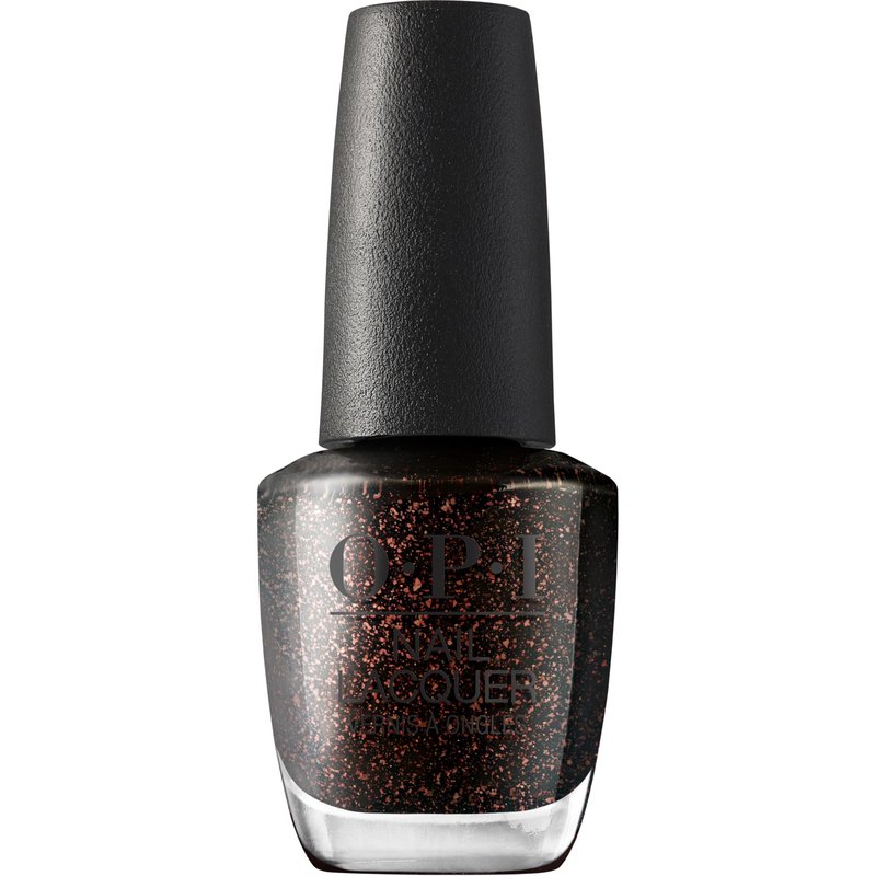 OPI Nail Lacquer Grunge Queen | Semi-Sheer Dark Red-Copper Shimmer Neutral Crème Chip Resistant Nail Polish | What's Your Mani-tude | Fall 2025