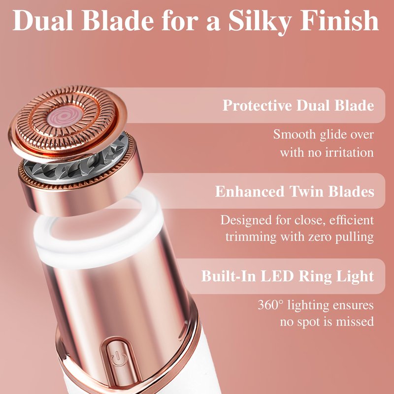 Facial Hair Removal for Women | Upper Lip Mustache Remover Device Face Shaver Woman Chin Peach Fuzz Electric Trimmer Dermaplane Female Razor Ladies Tweezers Lady Epilator Girls Gen3 by VISOFO