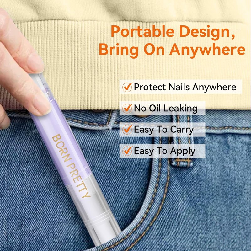 Born Pretty 6Pcs Nail Cuticle Oil Pen,Cuticle Revitalizer Oil Nails Nutrition Oils Repair Nail Care Essential Oils,Nail Art Treatment Softening Pen Tool Nails Moist Nail Strengthener