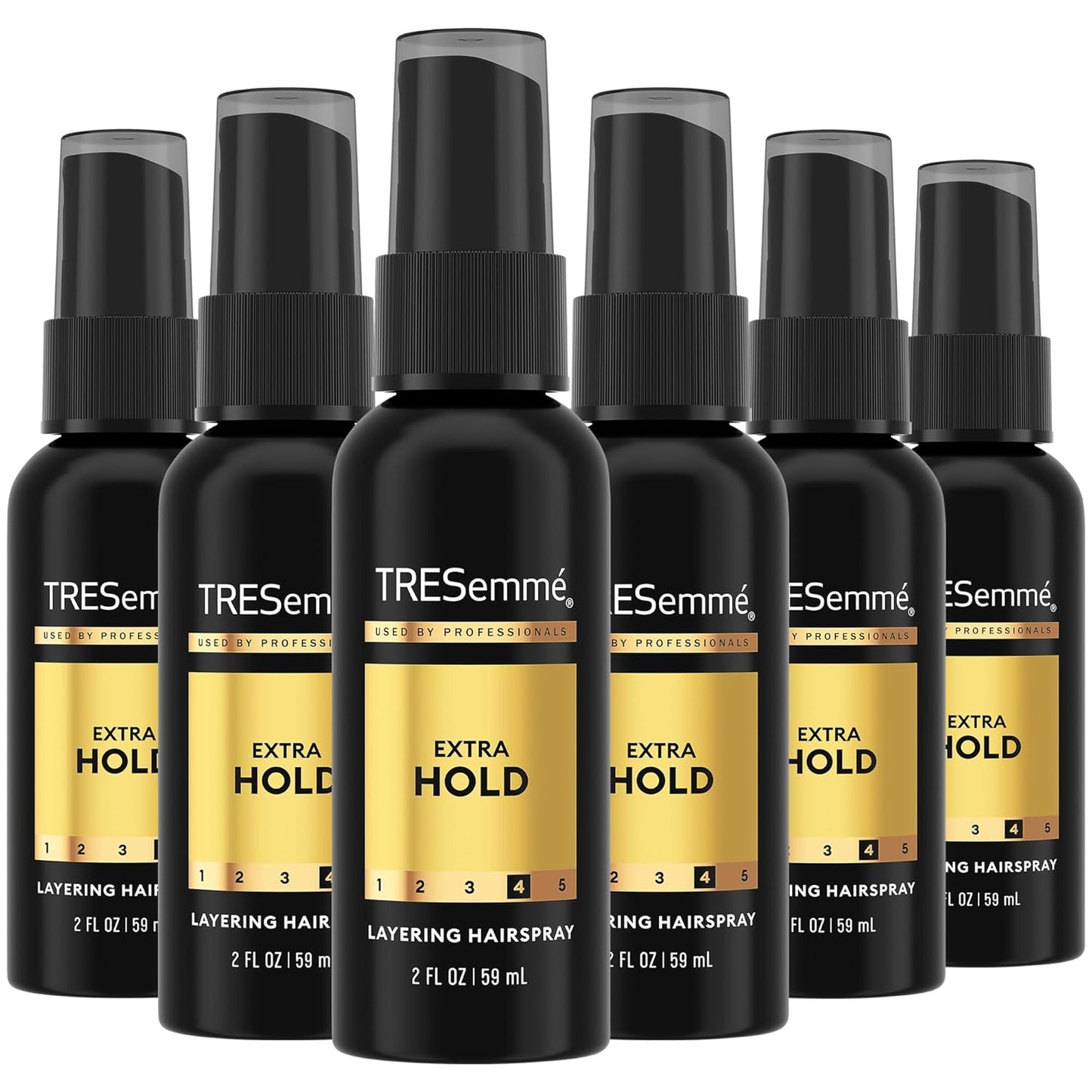 TRESemmé Extra Hold Travel Hairspray - Non-Aerosol Anti-Humidity & Anti-Frizz Spray, 2 Oz (6-Pack)
