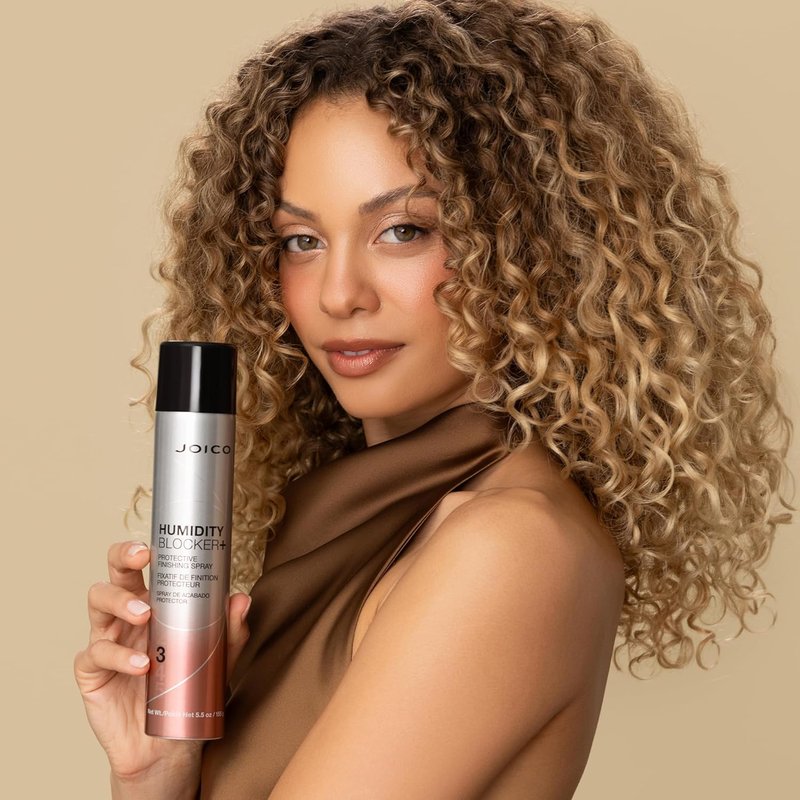 Joico Humidity Blocker+ Finishing Spray - Protect Against Heat & Humidity | Boost Shine & Reduce Frizz | Paraben Free