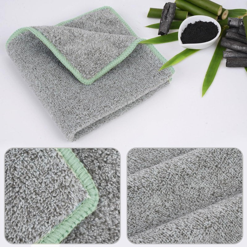 SINLAND Microfiber Face Cloths Highly Absorbent Washcloths Soft Feel Fingertip Towels Multi-Purpose Wash Cloths for Bathroom, Gym, Hotel, Spa and Kitchen, 12Inch x 12Inch