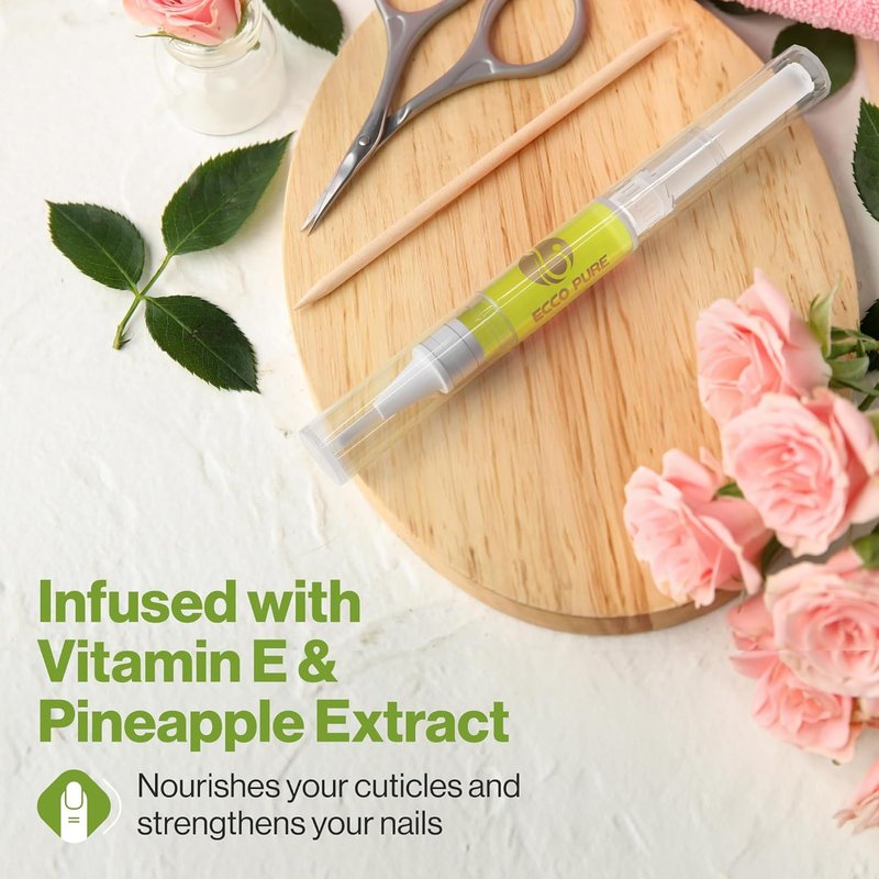 Regine Switzerland Cuticle Oil Pen - Vitamin E Nail & Cuticle Moisturizing Oil - Mess-Free Brush for Dry Cuticles