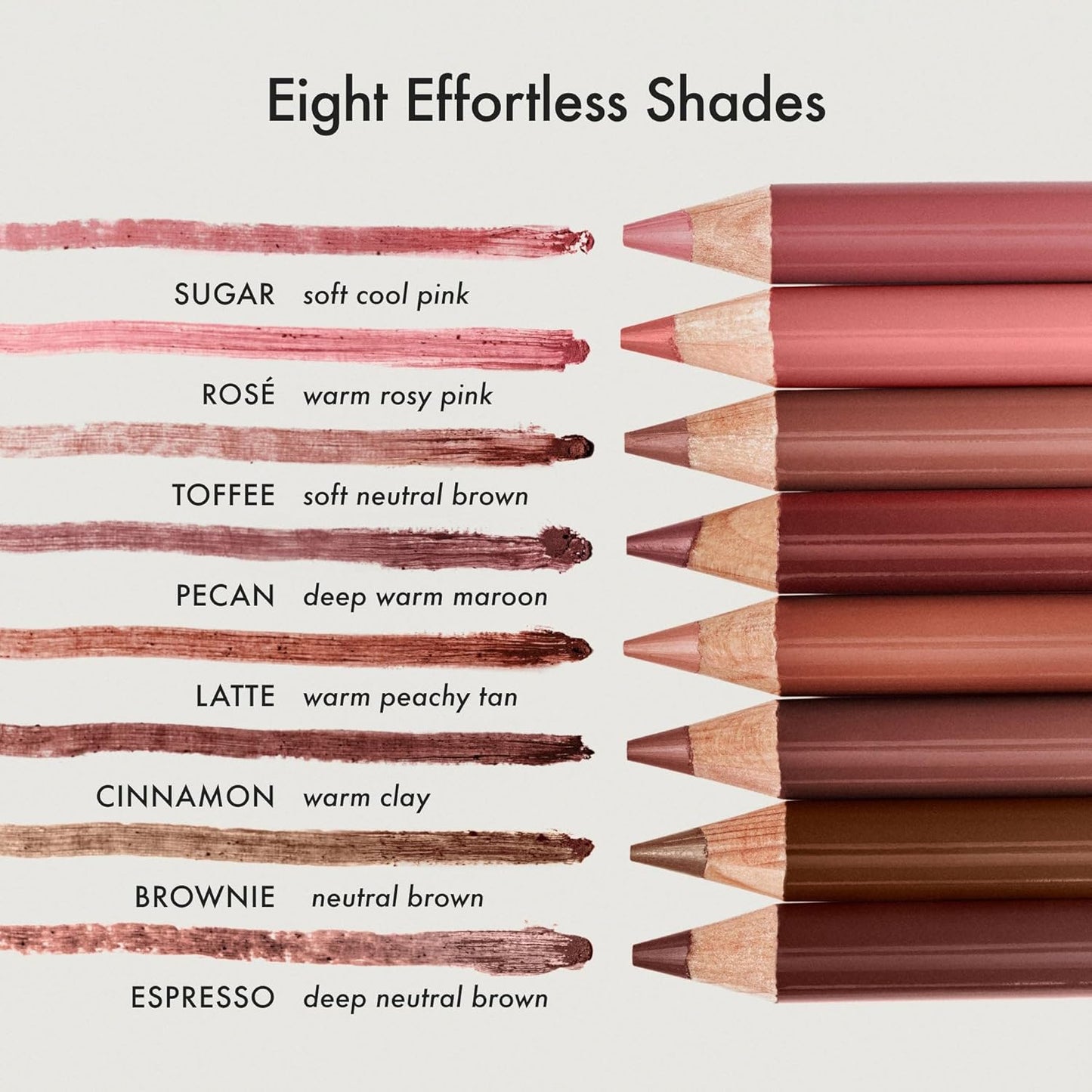SoftLine Lip Liner Pencil - Creamy, Long-Lasting Matte Formula with Jojoba Oil | Brownie (1.02 g)
