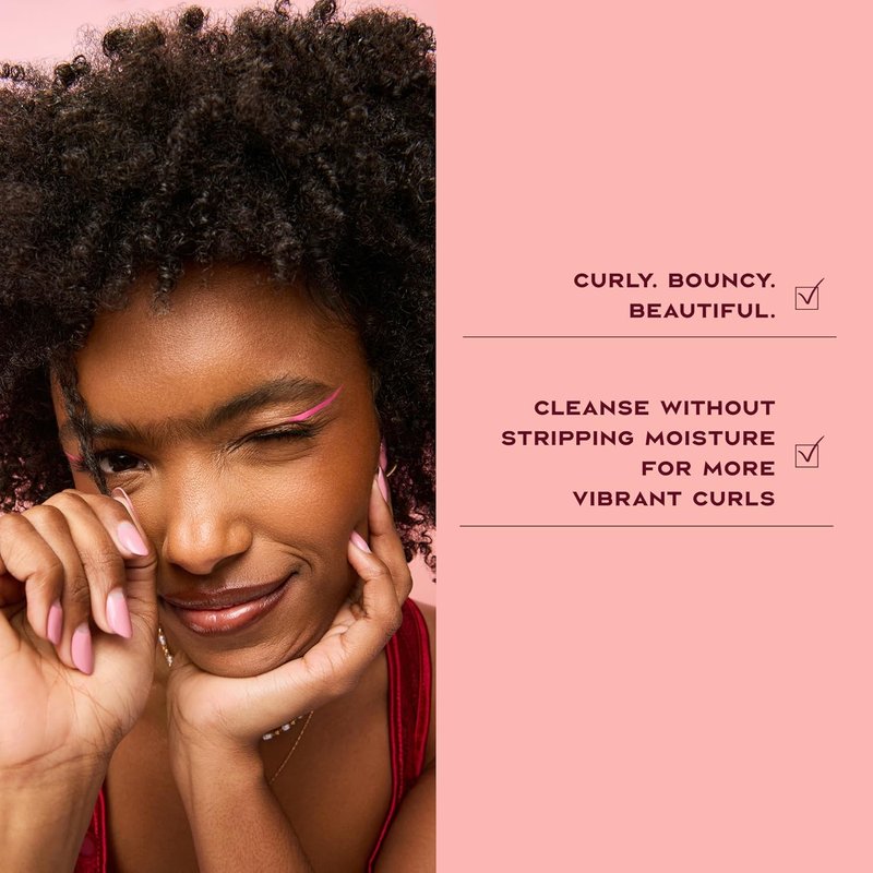 Shea Moisture Coconut & Hibiscus Shampoo for Thick Curly Hair - Hydrating Cleanser, 24 Fl Oz