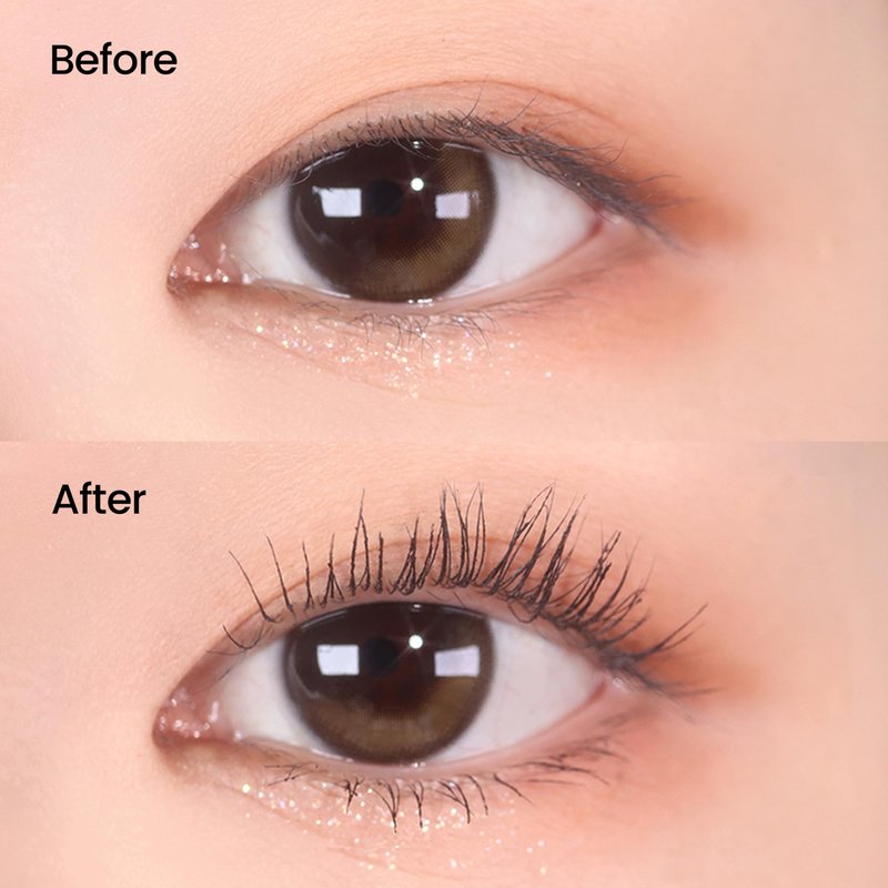 DERMALOGY by NEOGENLAB Extra Slim Metal Mascara, Long-Lasting Volumizing & Lengthening Formula with Metal Wand Brush, Smudge-Resistant, Vegan Korean Makeup, Black, 1 Count
