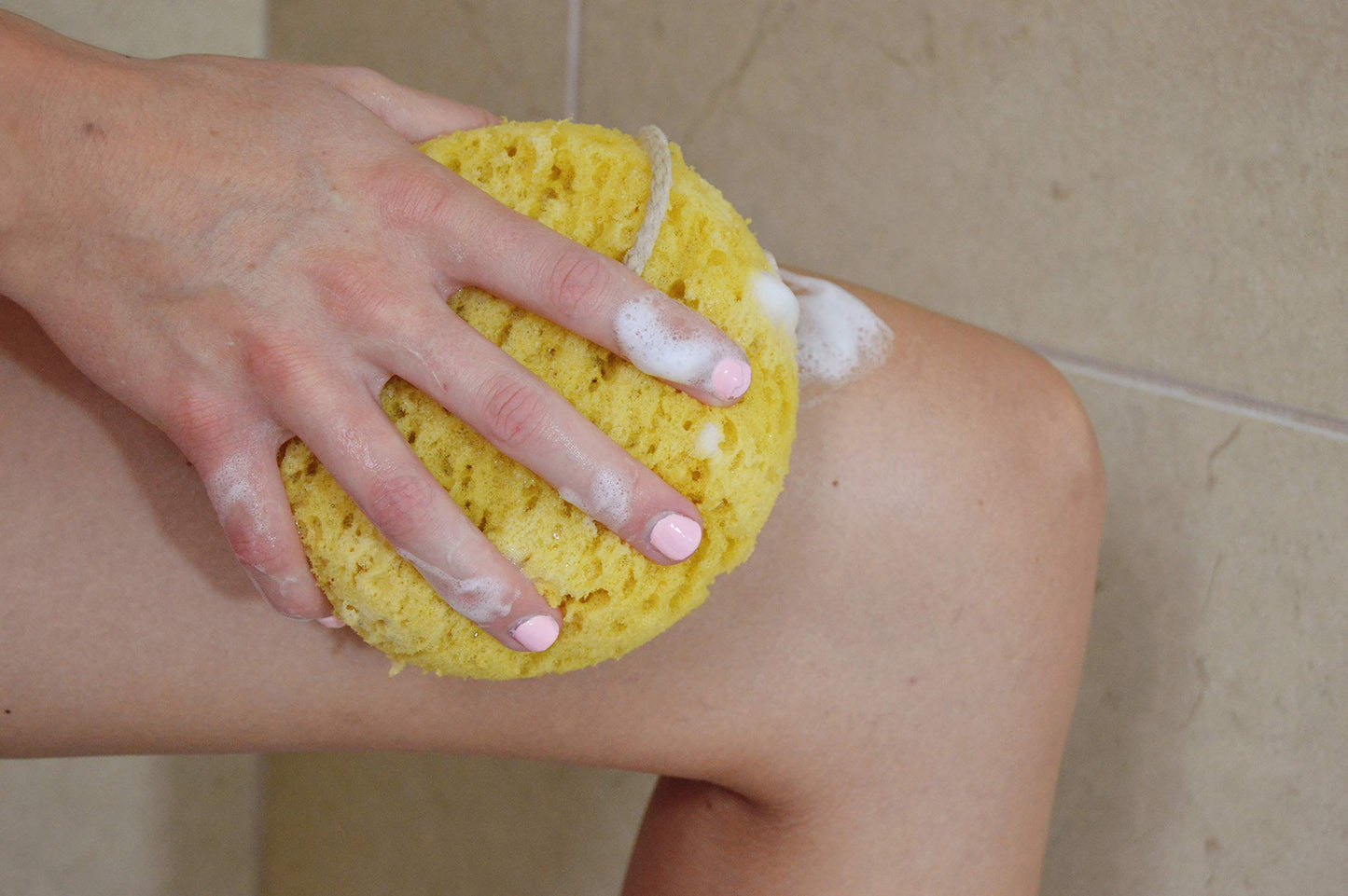 Natural Elements Foam Bath Sponges, Spa Experience at Home, Pack of 3