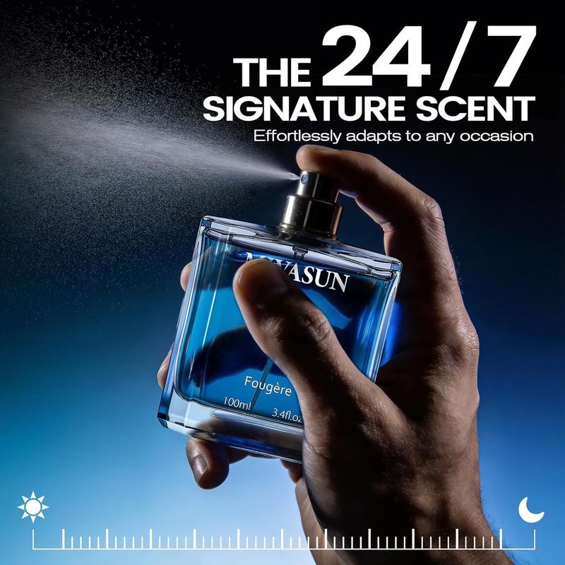 MivaSun Luxury Cologne for Men - Long Lasting Woody Aromatic Eau de Parfum | 100ml Fresh Lavender Scent