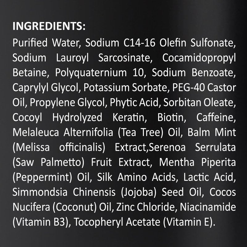 INFINA ESSENTIALS Biotin 2-in-1 Shampoo and Conditioner for Men & Women – Hair Thickening & Strengthening Shampoo with Saw Palmetto, Keratin, Caffeine & Vitamin E – Convenient Daily Use – 16 fl oz