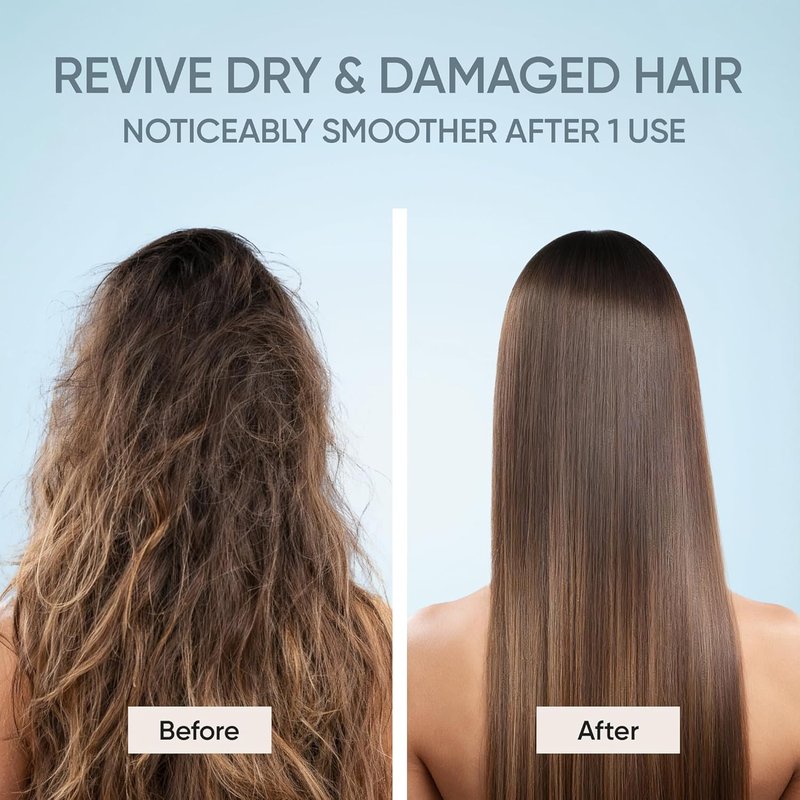 Keratin Hair Mask - Deep Repair for Dry, Damaged Hair | Hydrolyzed Keratin, Argan Oil, 8.5 fl oz