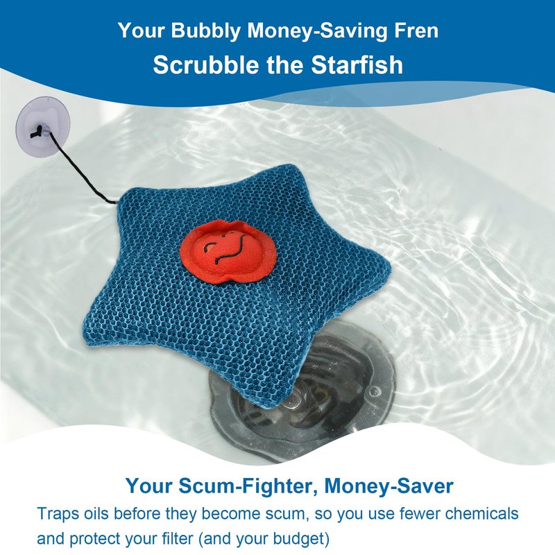 outtip Hot Tub Scum Absorber - 2 Pack Oil Absorbing Hot Tub Floating Sponge Cleaner Absorber, Keeps Water Clear, Reusable Pool Scum Absorber Hot Tub Spa Accessories