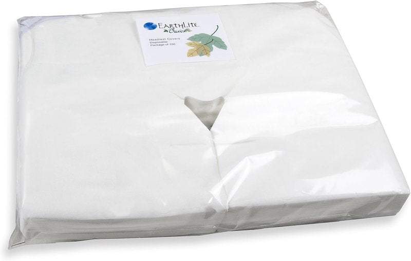 EarthLite Disposable Face Cradle Covers - Medical-Grade Ultra Soft Massage Headrest Covers | Pack of 12