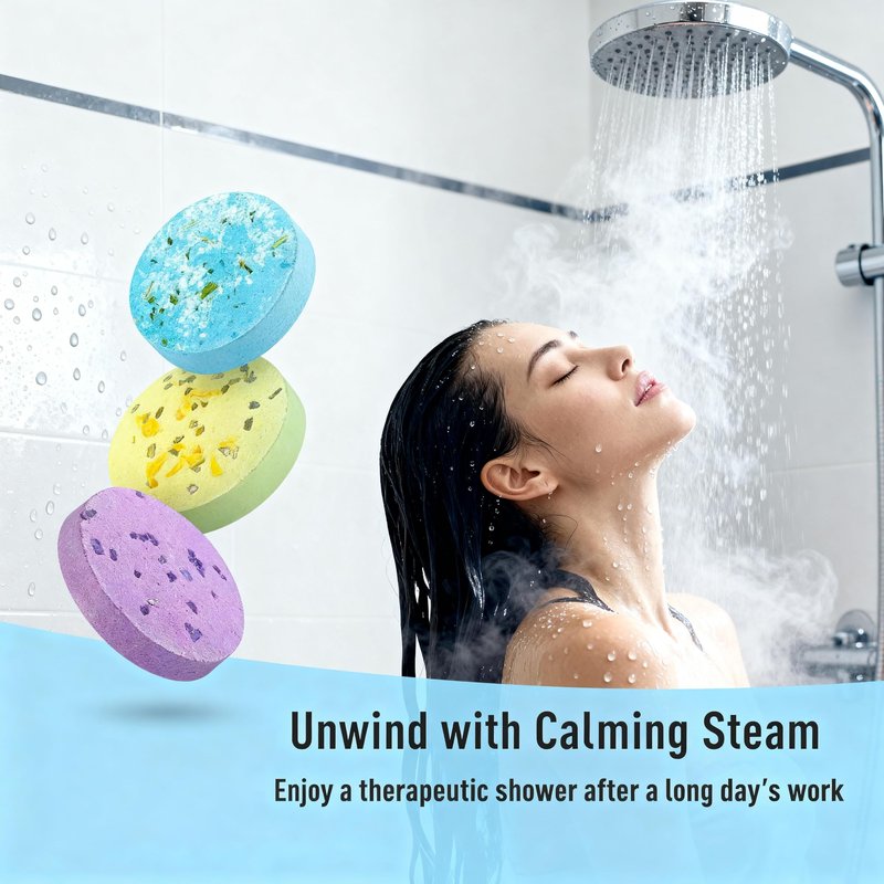 Nododugs Shower Steamers Aromatherapy Bath Bombs, Tablets with Pure Essential Oils, 8 Sweet Sensual Scents, Idea Gifts Set for Stress Relief, Ideal Valentines Gift 8 Packs