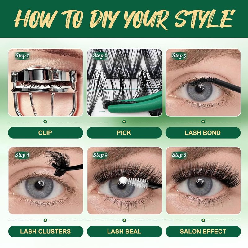 Lash Clusters - 96pcs C Curl Individual Lashes | Soft & Comfortable DIY Eyelash Extensions 8-18mm