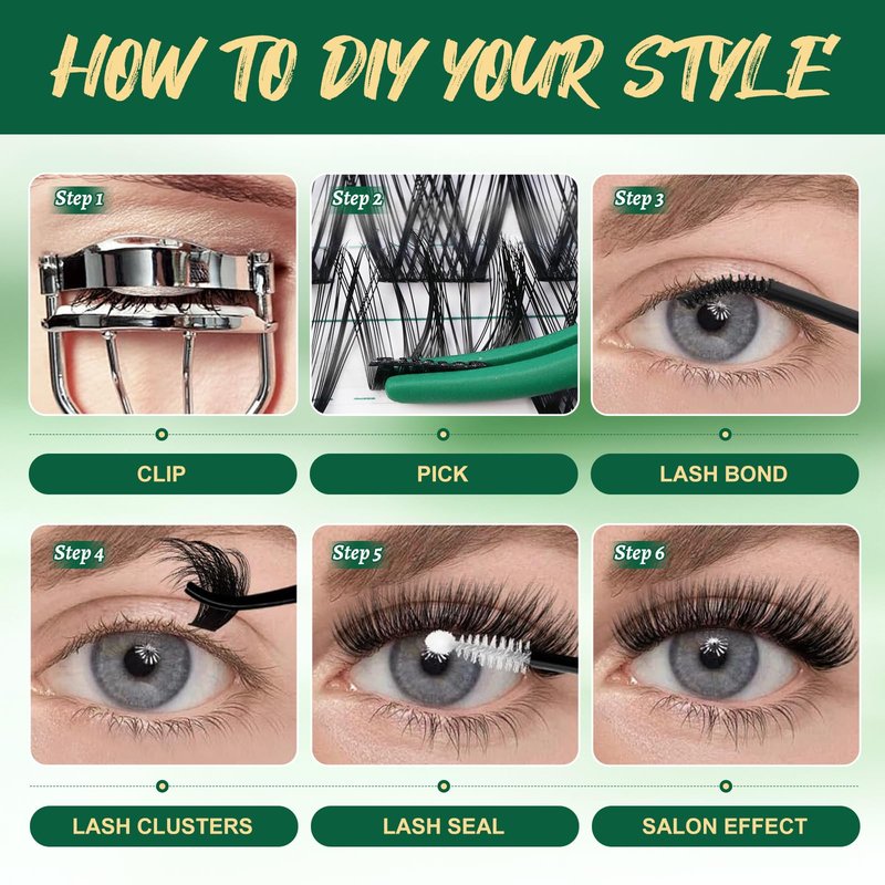 Lash Clusters,96 Pcs Cluster Lashes D Curl 10-18MIX DIY Lash Extensions Eyelash Clusters,KEYYOU Volume Wispy Individual Lashes Soft&Comfortable Easy DIY at Home(Y01,D-10-18MIX)