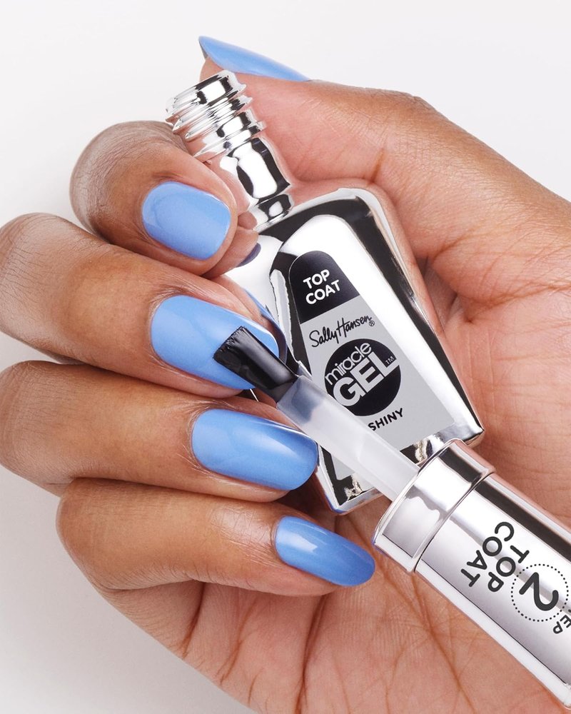 Sally Hansen Miracle Gel™ | Shiny Top Coat for Long-Lasting, Gel-Like Finish | Clear Nail Polish