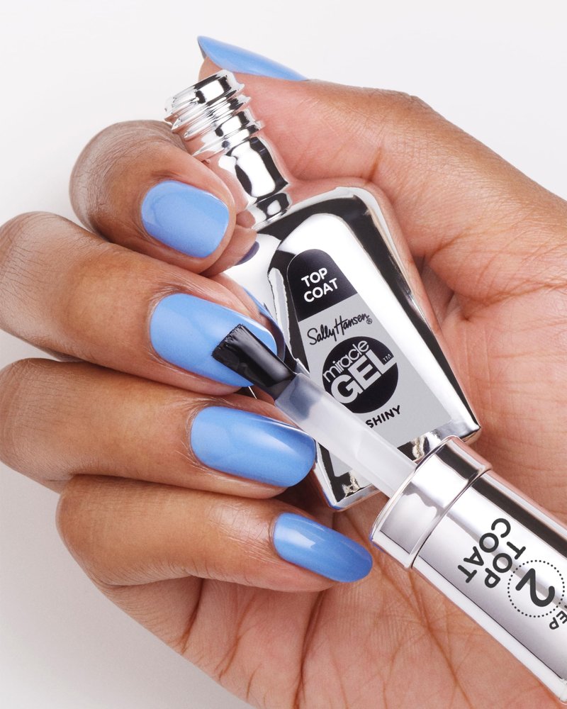 Sally Hansen Miracle Gel™, Shiny Top Coat, Long Lasting, Gel-Like Formula, No UV Lamp Needed, Clear Nail Polish