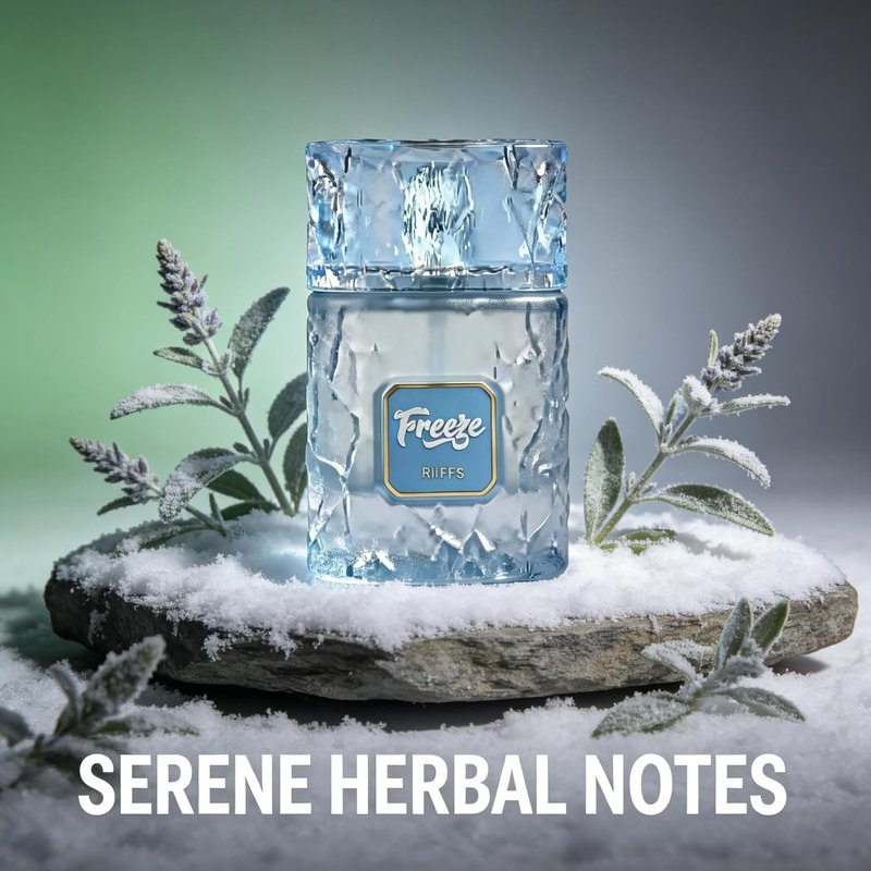 A CENTER Freeze Men's Cologne - 100ml Fresh Icy Woody Eau de Parfum with Bergamot & Spearmint