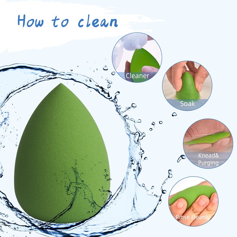 COSTICA Makeup Sponge Set Blender, Beauty Sponge Makeup Blender Flawless for Liquid - Multi Colored 8 pcs Exquisite Packeged