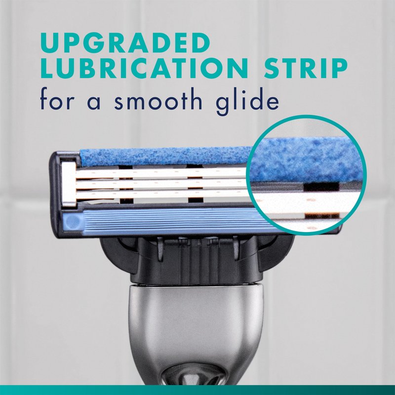 Gillette Mach3 Shaving Razor for Men, Razor Handle, 12 Blade Refills