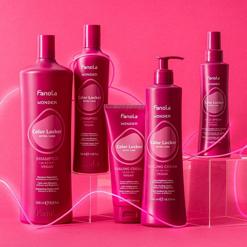 Fanola Color Protecting Hair Gloss Spray - Wonder Color Locker Milk Spray - Daily Leave In Treatment to Add Soft, Weightless Hair Shine - Prolong Silky Vibrance (6.5 Fl oz)