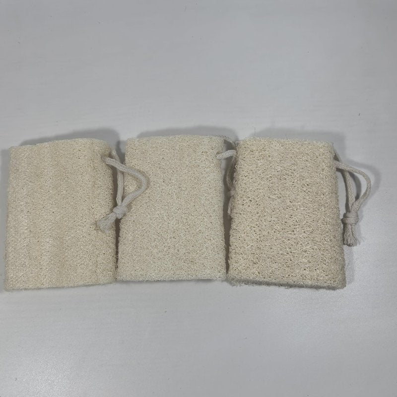 Natural Shower Loofah Sponge Set 3 Pack,Exfoliating Body Scrubbers,Organic Shower Loofahs for Body Daily Skin Back and Face Care Bath