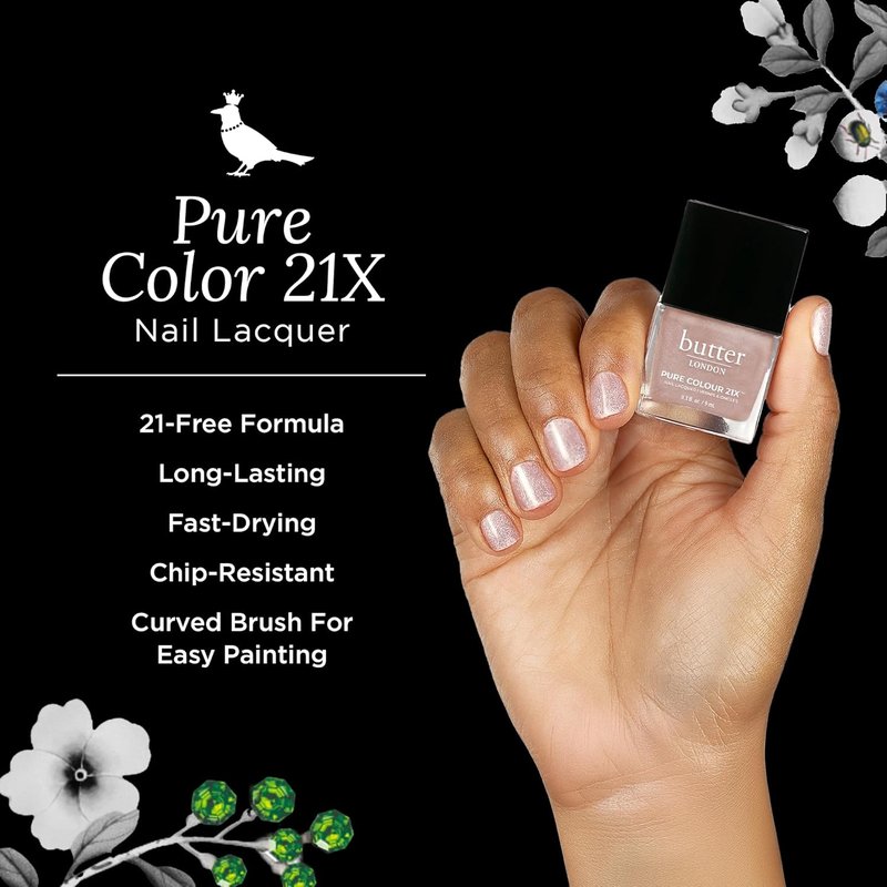 Butter LONDON Nail Lacquer - Fast-Drying, Long-Lasting Gel Finish | Vegan & Cruelty-Free, Chip-Resistant